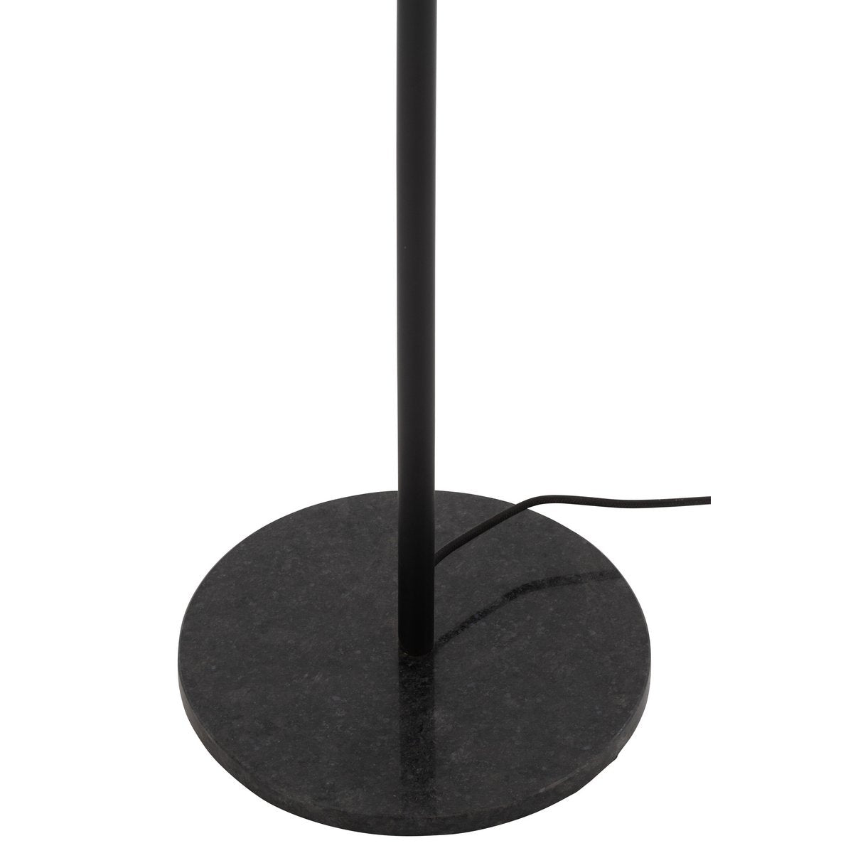 J-Line Vloerlamp Metal/Marble - Luxe Zwarte Lamp - Stijlvolle Aanvulling voor Jouw Interieur