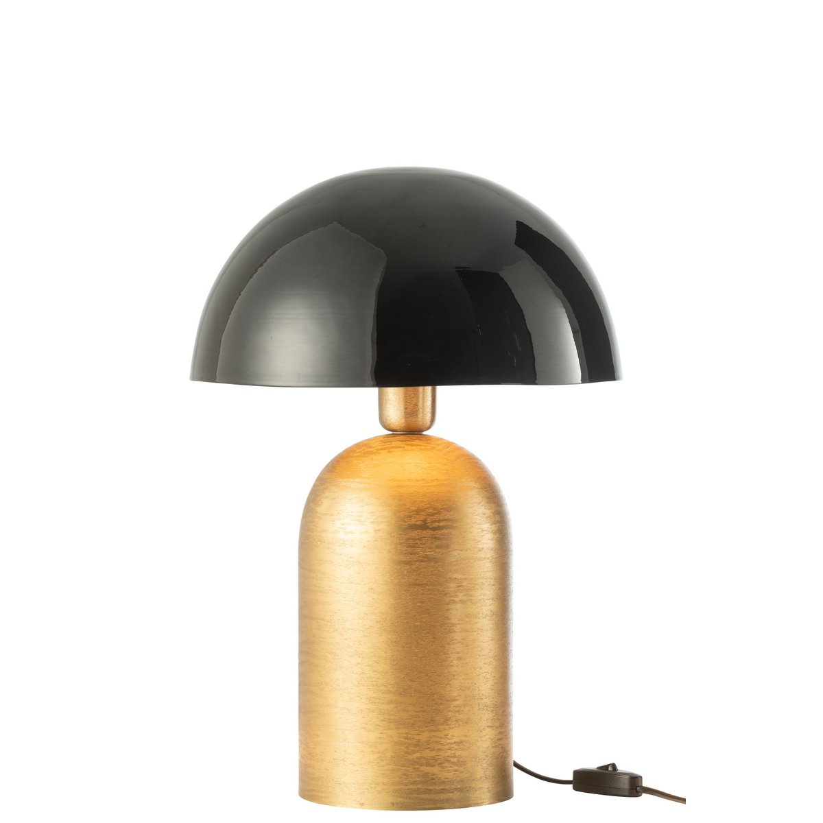 J-Line Tafellamp Mush - Luxe Metaal in Goud/Zwart - Elegante Verlichting voor Jouw Interieur