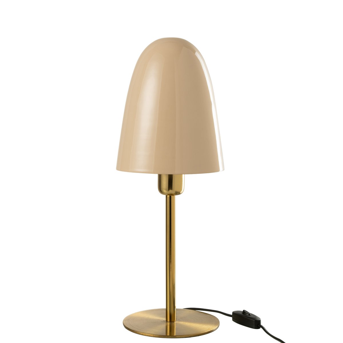 J-Line Tafellamp Bella - Luxe Metaal in Beige/Goud - Elegante Verlichting voor Jouw Interieur