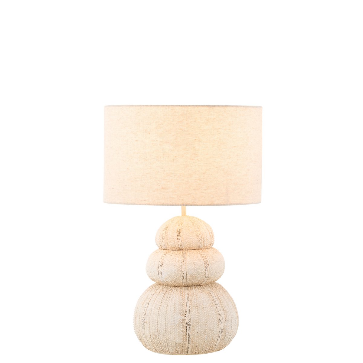 J-Line Tafellamp Zee-egel - Luxe Polyresin Lamp in Beige - Elegante Verlichting voor Jouw Interieur