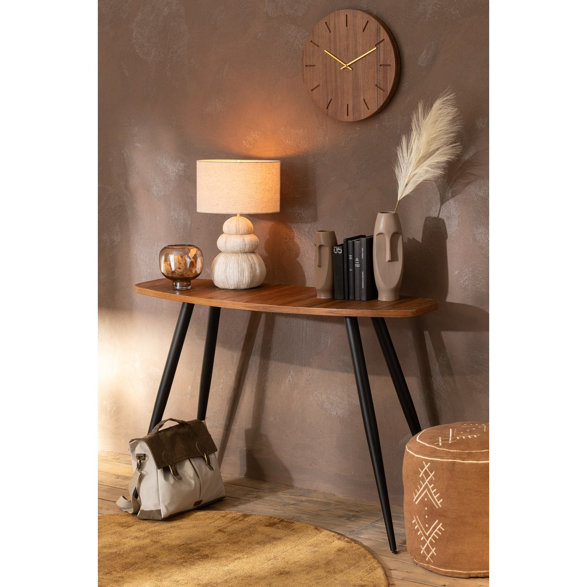 J-Line Tafellamp Zee-egel - Luxe Polyresin Lamp in Beige - Elegante Verlichting voor Jouw Interieur