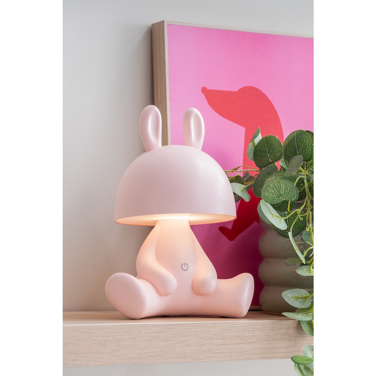 Bunny Tafellamp - Speelse LED Lamp in Roze voor Kinderen en Modern Interieur