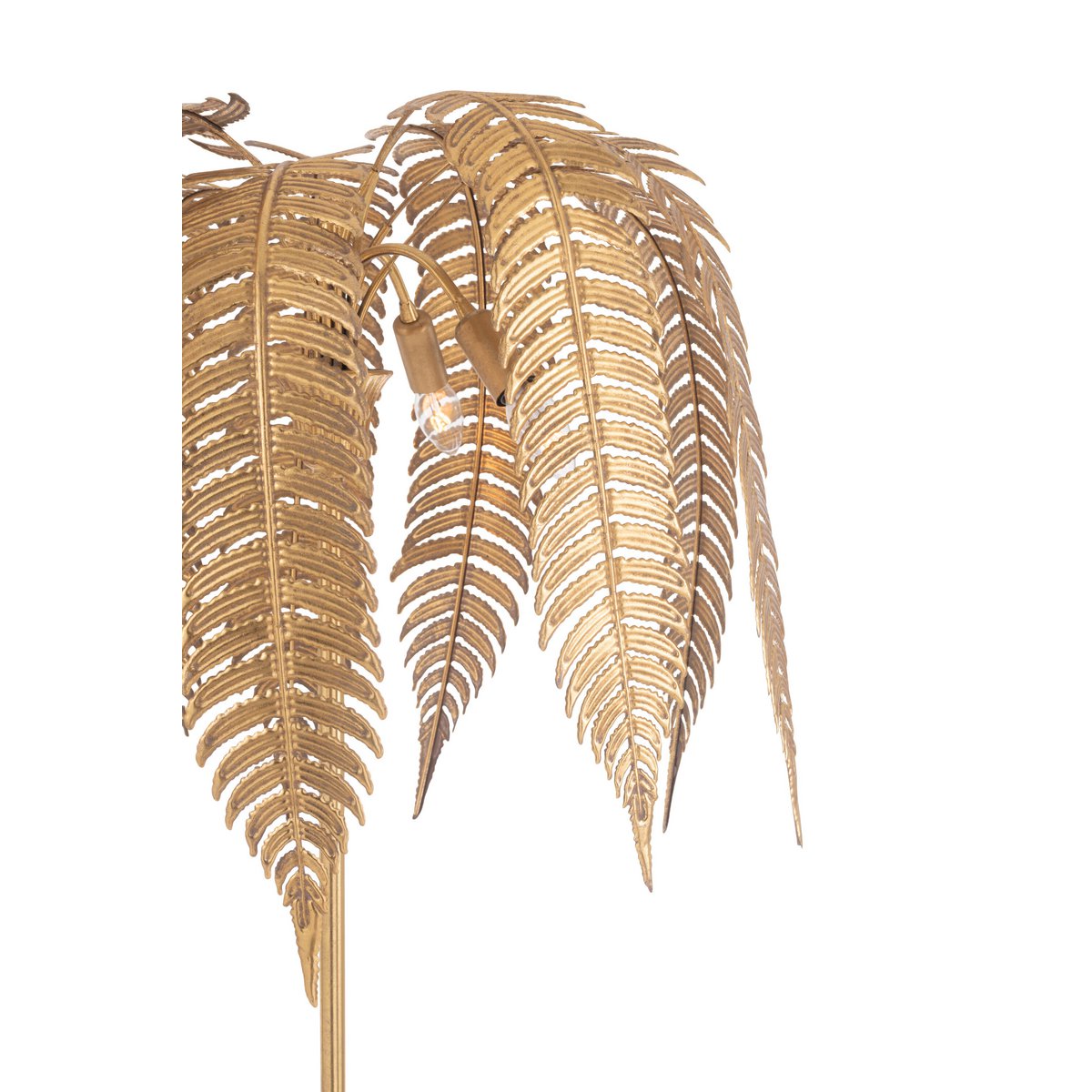 J-Line Lamp Leaves - Luxe Metalen Lamp in Goud - Sfeervolle Aanvulling voor Jouw Interieur