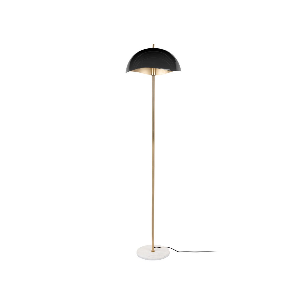 Waved Vloerlamp - Golvend Design met Geborstelde Zwarte Afwerking - Moderne Sfeerverlichting