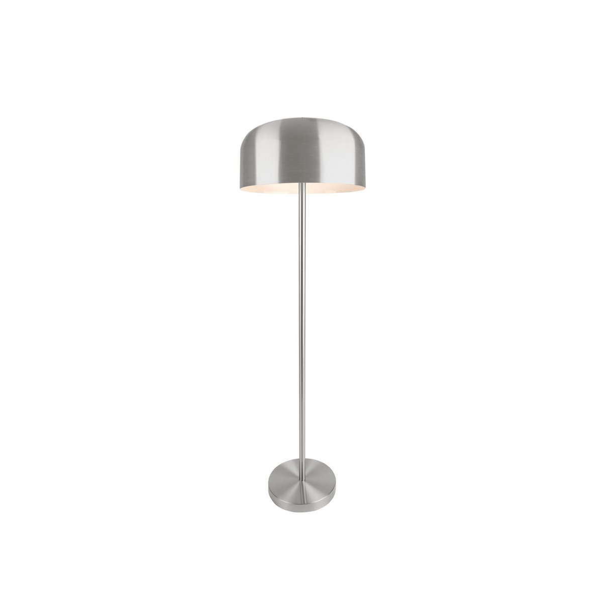 Capa Vloerlamp - Moderne Designlamp met Trendy Geborsteld Zilveren Afwerking