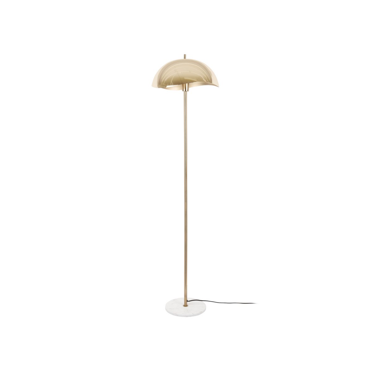 Waved Vloerlamp - Golvend Design met Geborstelde Gouden Afwerking - Glamoureuze Sfeerverlichting