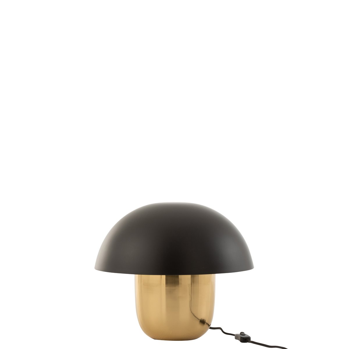 J-Line Tafellamp Mushroom - Luxe Ijzeren Lamp in Zwart/Goud