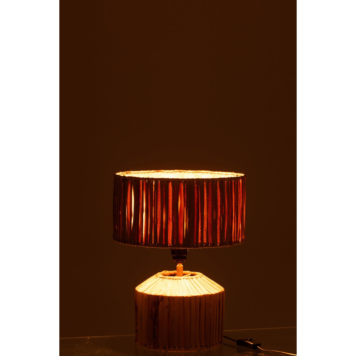 J-Line Tafellamp Hanna - Luxe Jute Lamp in Natuurlijk - Stijlvolle Verlichting voor Jouw Interieur