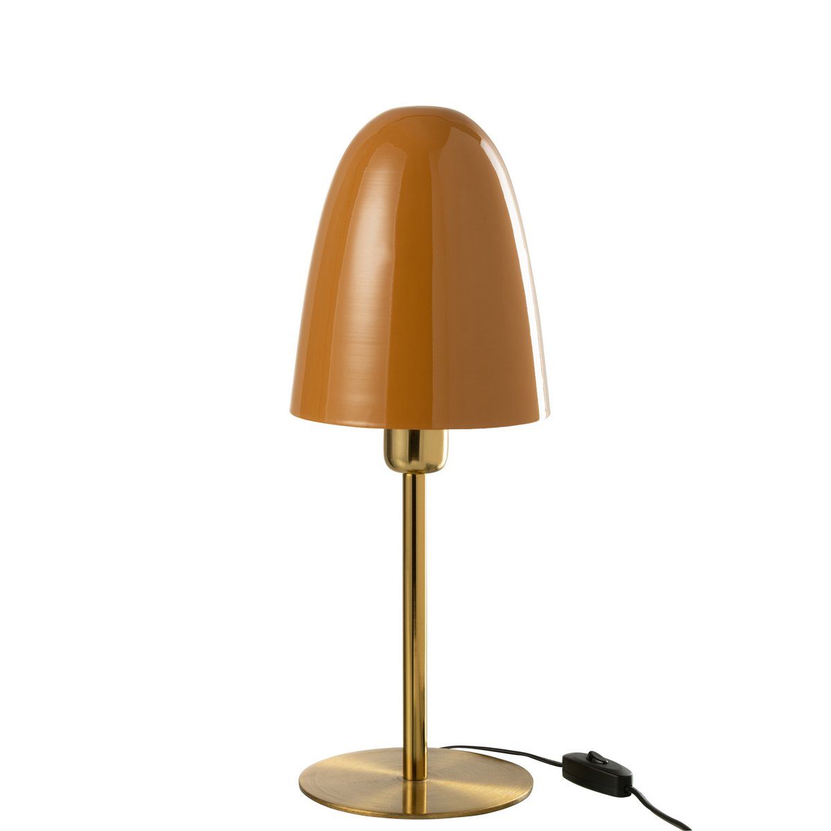 J-Line Tafellamp Bella - Luxe Metaal in Oker/Goud - Elegante Verlichting voor Jouw Interieur