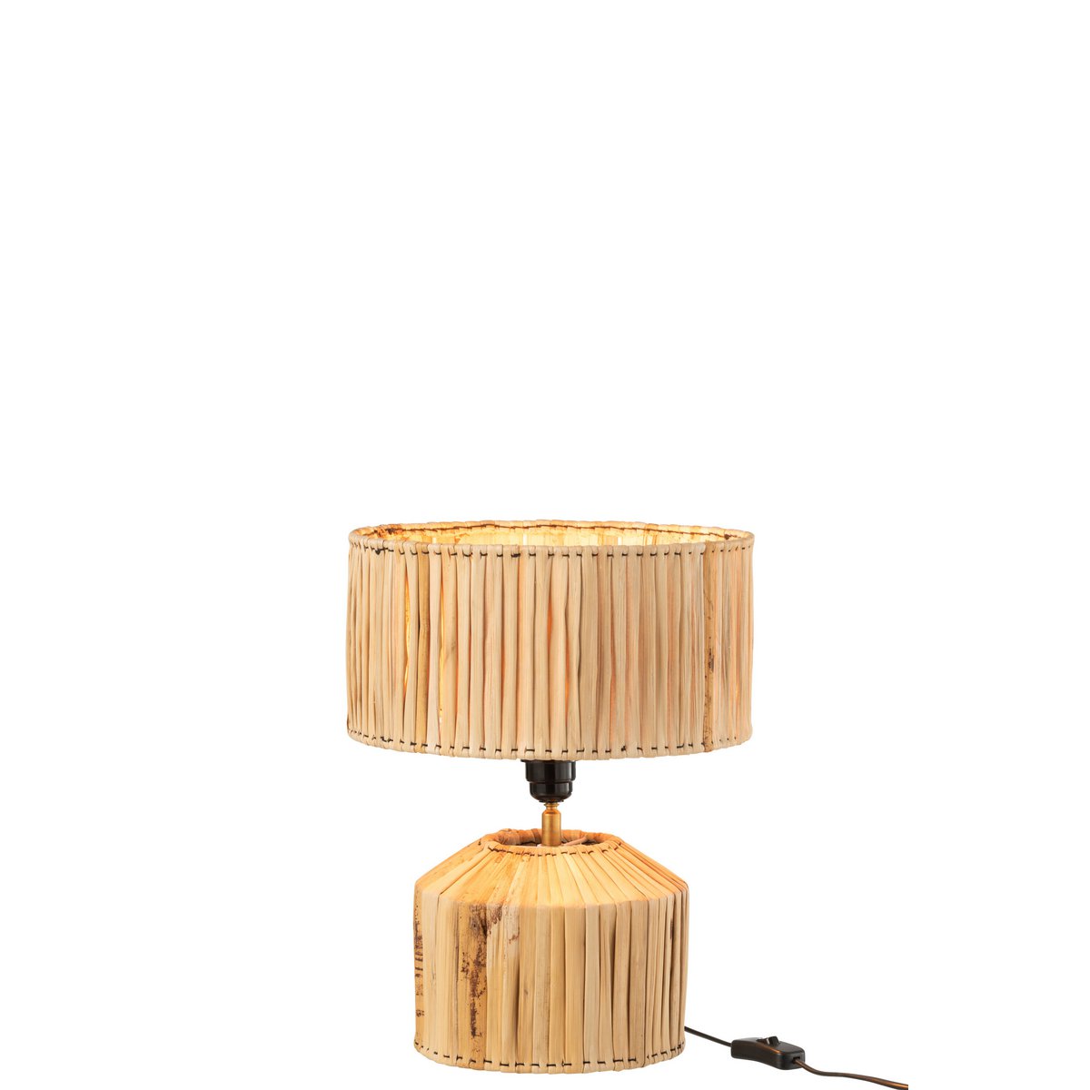 J-Line Tafellamp Hanna - Luxe Jute Lamp in Natuurlijk - Stijlvolle Verlichting voor Jouw Interieur