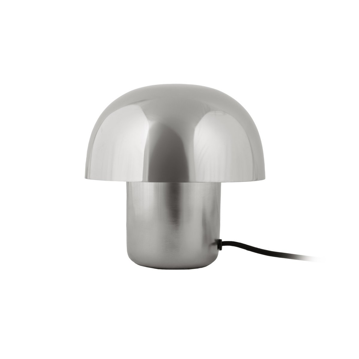 Fat Mushroom Mini Tafellamp - Stijlvol Ontwerp met Glanzende Zilveren Afwerking - Perfecte Verlichting voor Elk Interieur