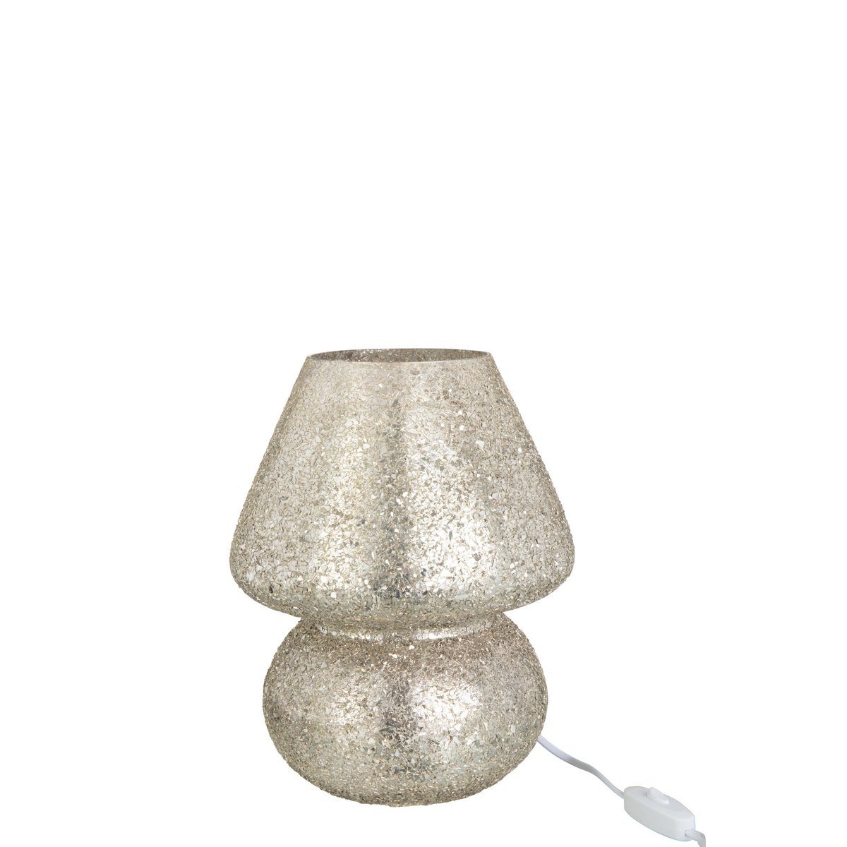 J-Line Tafellamp Glitter - Glazen Lamp in Goud - Elegante Verlichting voor Jouw Interieur