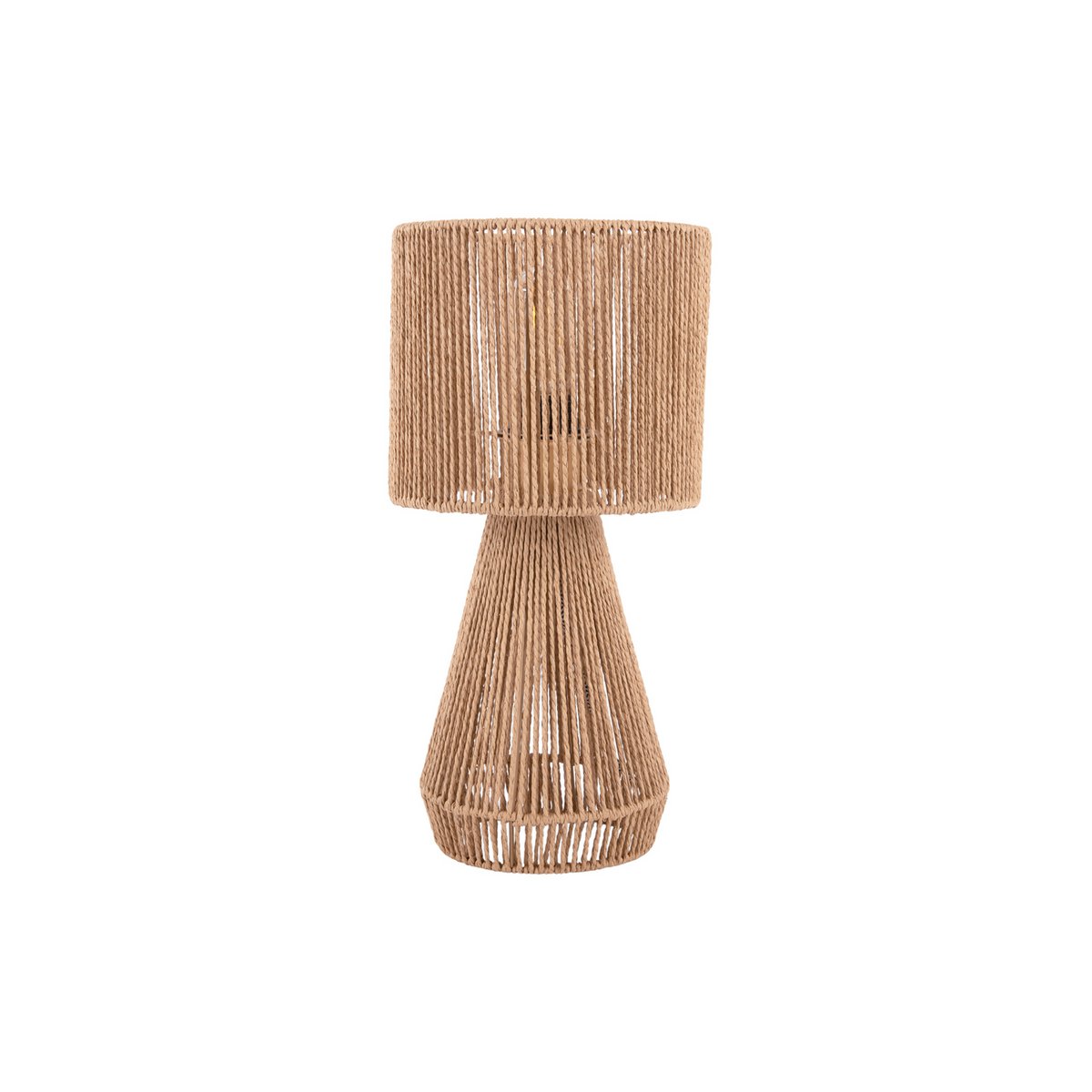 Forma Cone Tafellamp - Stijlvolle Designlamp van Jute in Beige - Creëer een Gezellige Sfeer in Elk Interieur