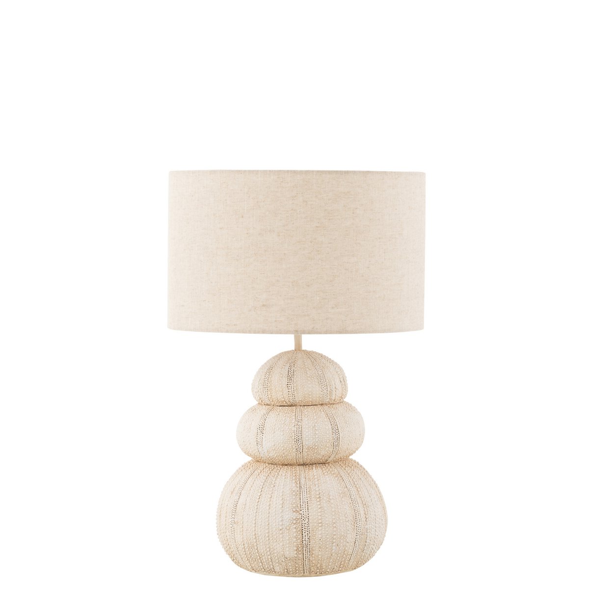 J-Line Tafellamp Zee-egel - Luxe Polyresin Lamp in Beige - Elegante Verlichting voor Jouw Interieur