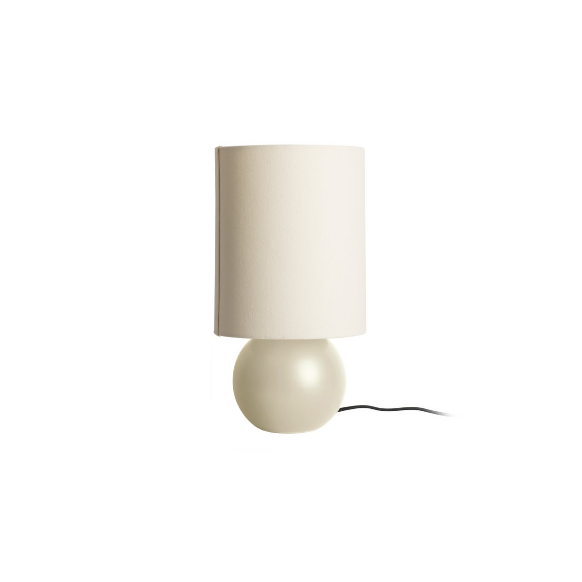 Alma Tafellamp - Stijlvolle Designlamp met Keramische Basis en Witte Canvas Kap - Sfeerverlichting voor Elk Interieur