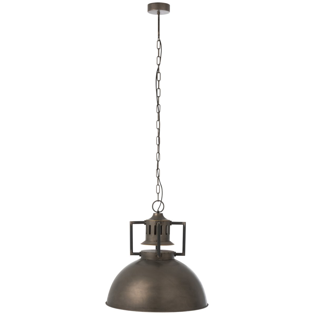 J-Line Hanglamp Industrial - Luxe Metaal in Grijs - Stoere Verlichting voor Jouw Interieur