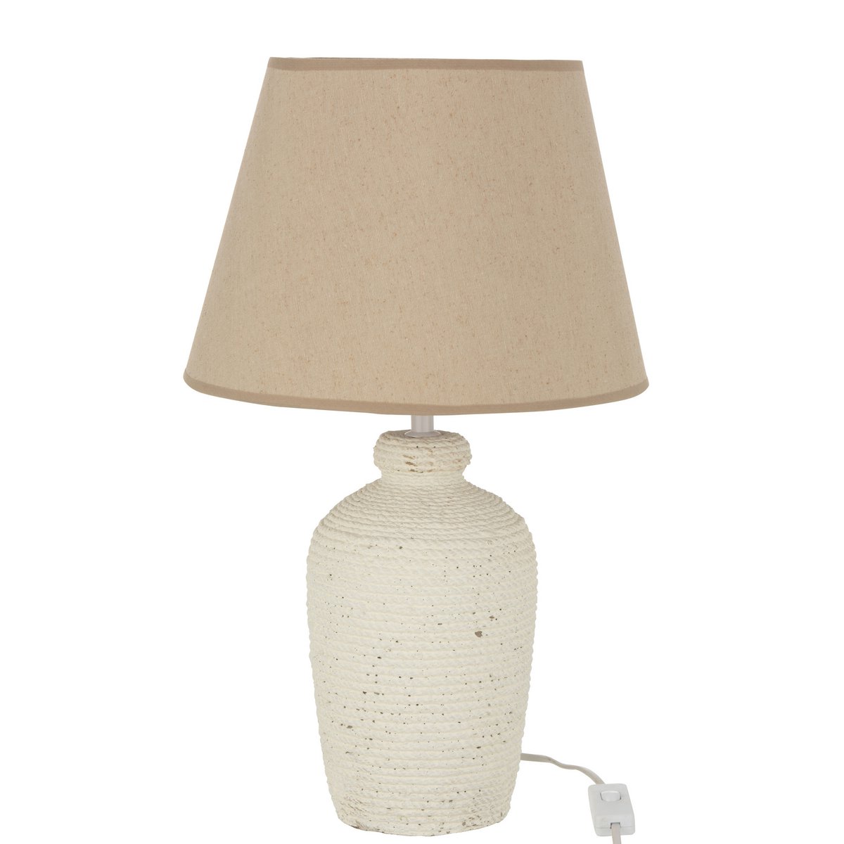 J-Line Esmee Tafellamp - Elegante Designlamp in Beige van Cement - Perfect voor Binnen