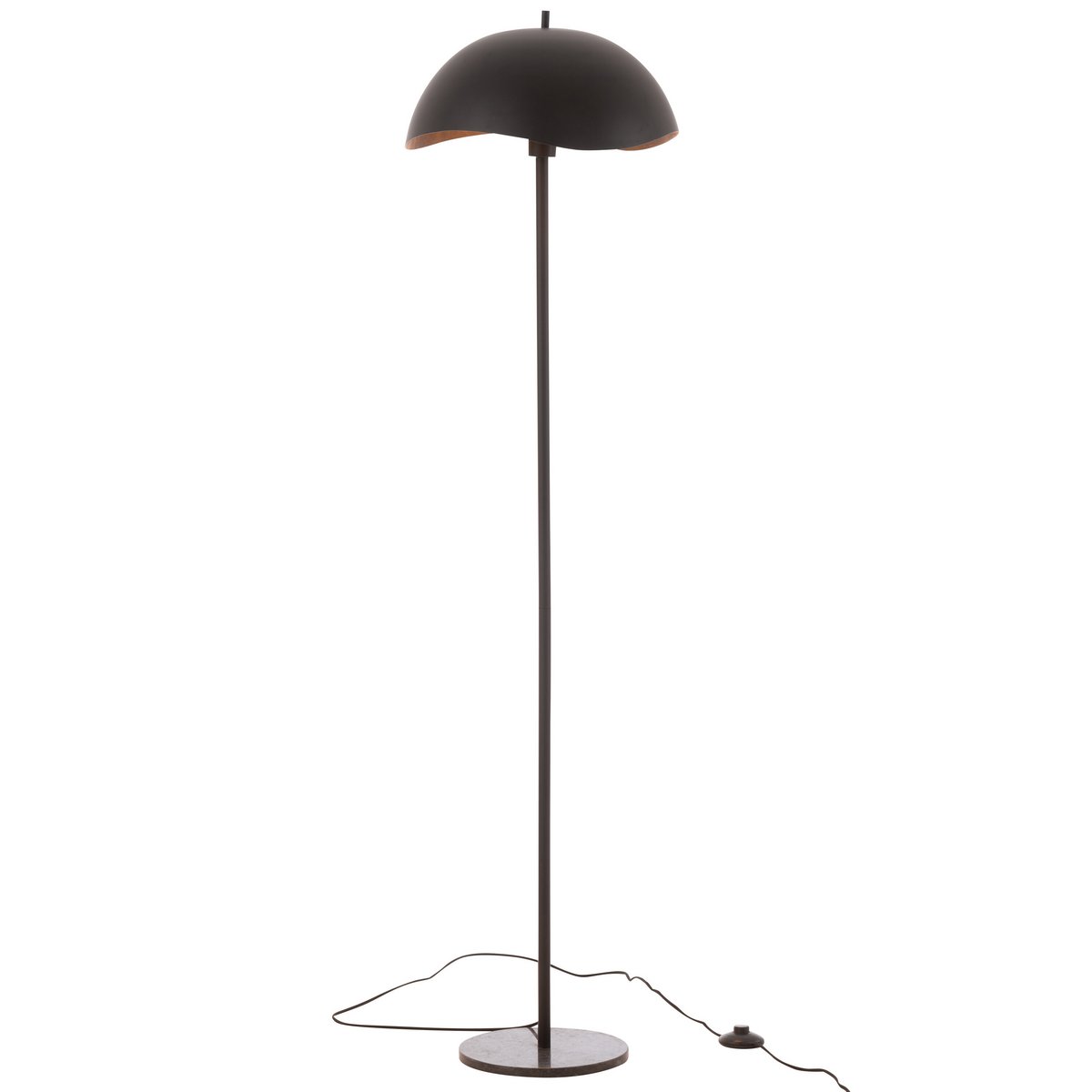 J-Line Vloerlamp Metal/Marble - Luxe Zwarte Lamp - Stijlvolle Aanvulling voor Jouw Interieur