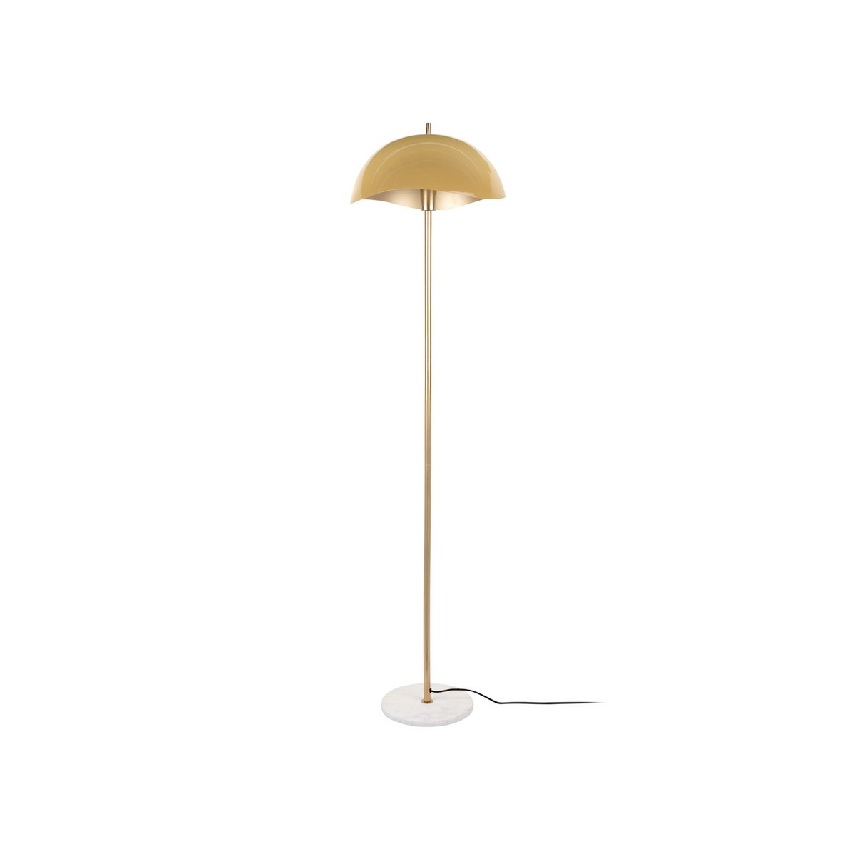 Waved Vloerlamp - Golvend Design met Geborstelde Gouden Afwerking - Glamoureuze Verlichting