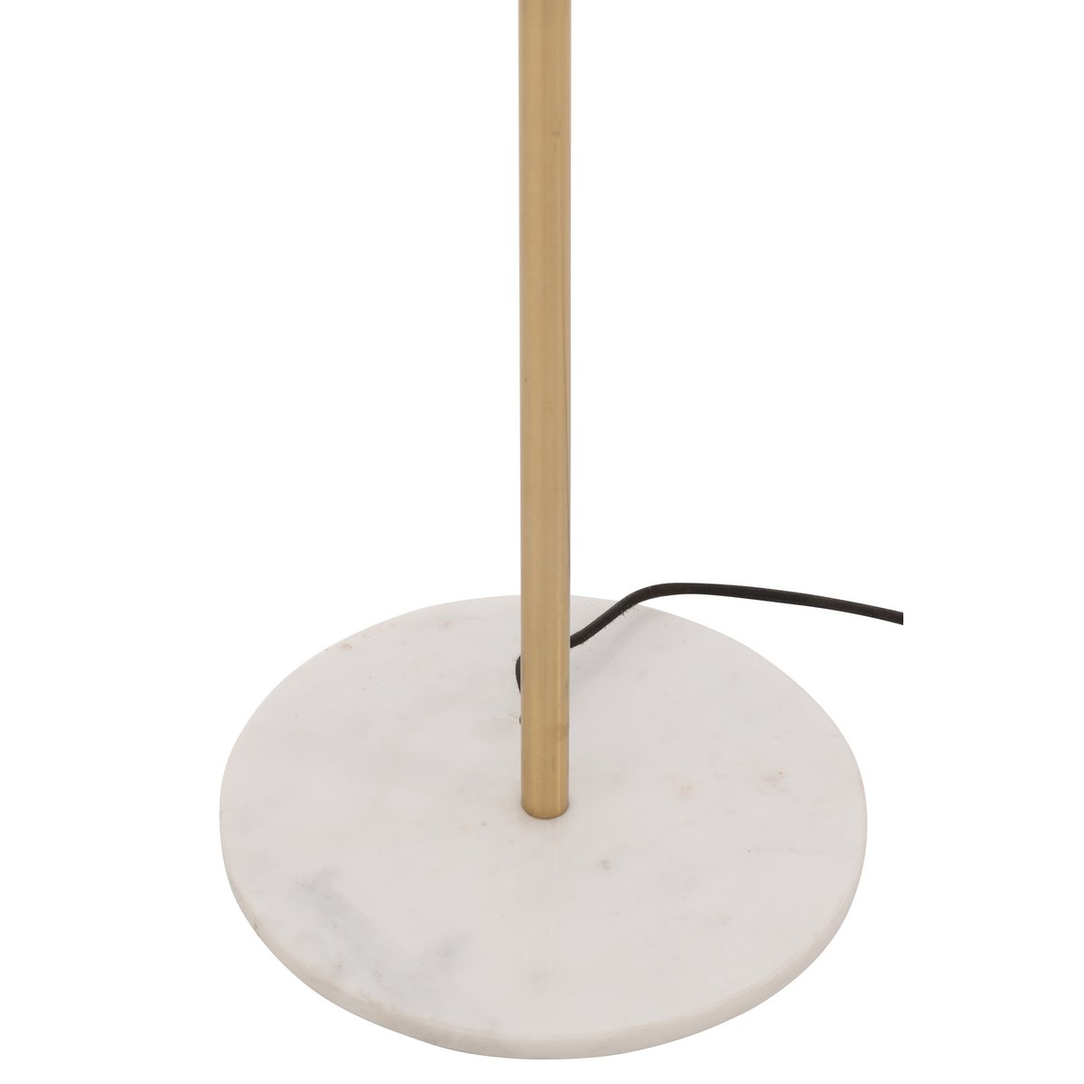 J-Line Vloerlamp Metal/Marble - Luxe Gouden Lamp - Stijlvolle Aanvulling voor Jouw Interieur