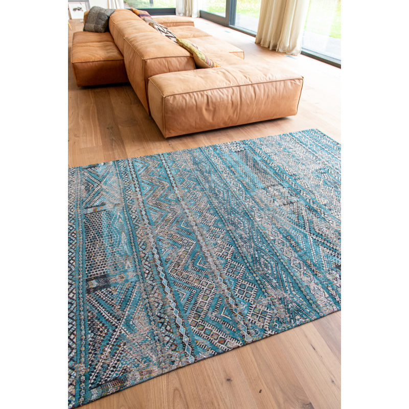 Louis De Poortere - Vintage - Vloerkleed - Antriquarian Kilim - Zemmuri Blue