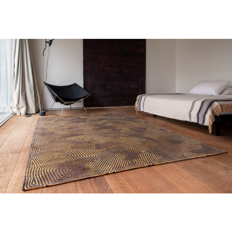 Vloerkleed - Louis De Poortere - Meditation Coral - Black Gold