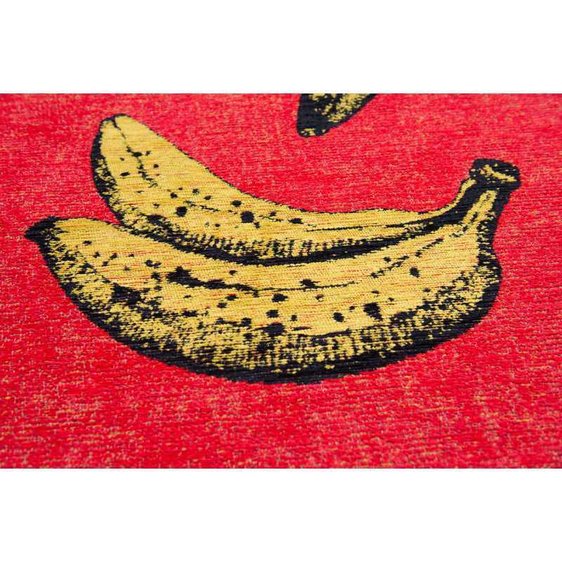 Vloerkleed - Louis De Poortere - Pop Banana - Miami Red