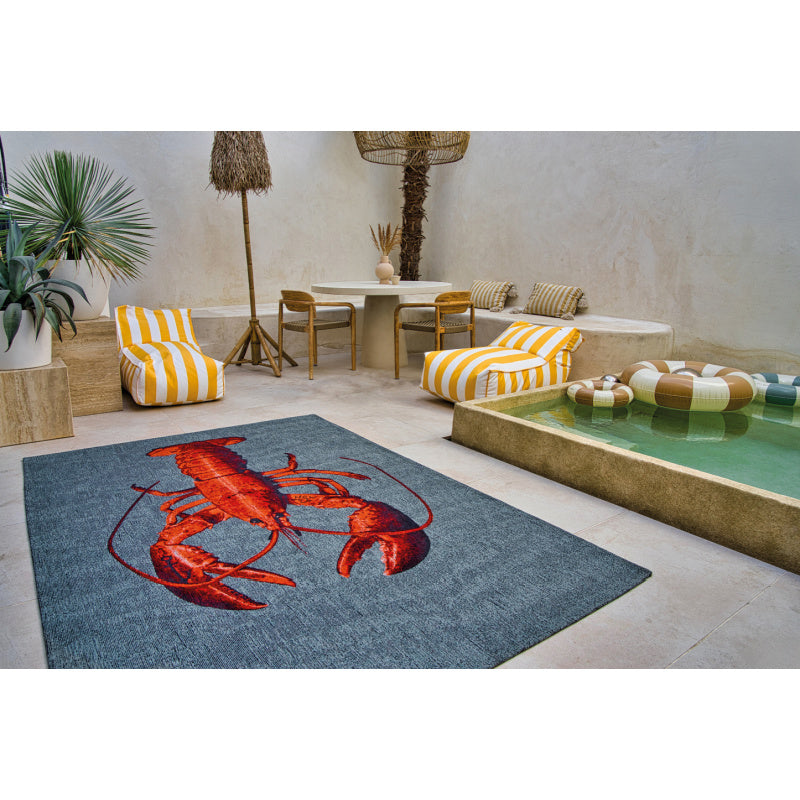 Vloerkleed - Louis De Poortere - Pop Lobster - Steam Red